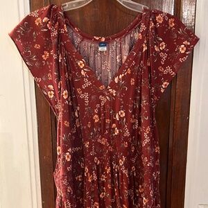 Flutter sleeve summer dress